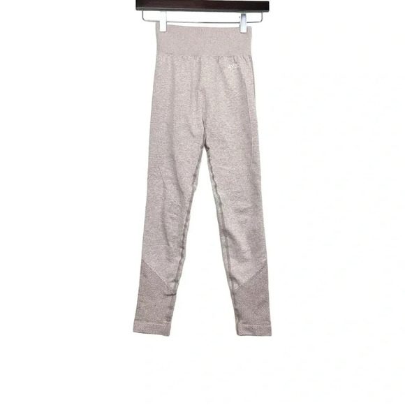 Abyl Seamless Leggings Capri Pink Blush Pull On Stretchy Size XS - Picture 5 of 5